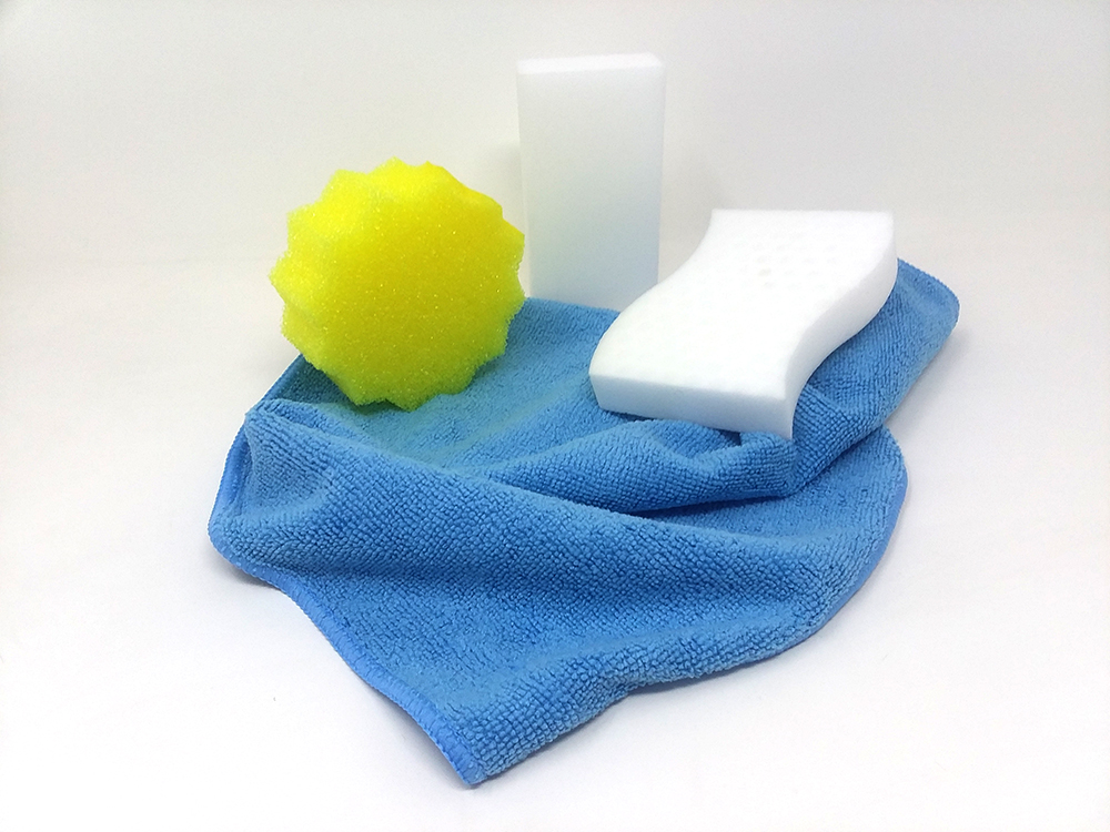 cleaning products microfibercloth scrub sponge and instant eraser eraser sponge