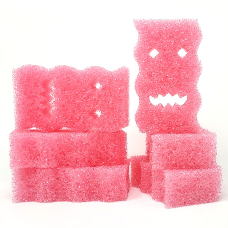 Monster 6 Pack - Non-Scratch Scrub Sponges that change texture