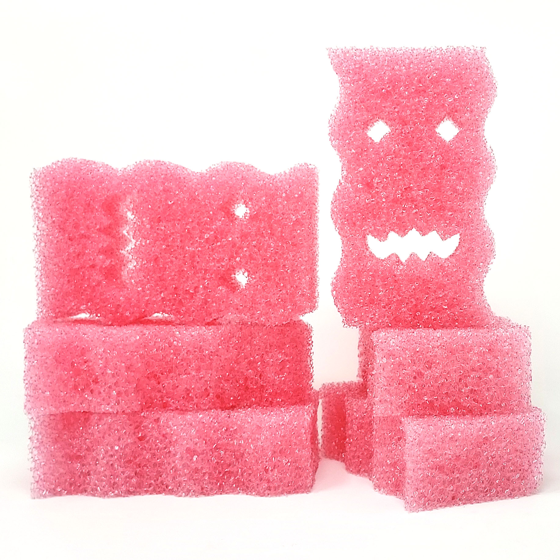 Monster No-face Scrub Sponge- Scratch-Free (6PK)