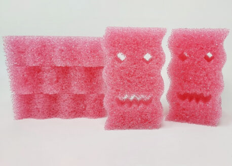 Monster 6 Pack - Non-Scratch Scrub Sponges that change texture