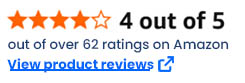 Our eraser mop floor cleaning pads are rated 4 out of 5 stars out of 62 ratings on Amazon. Click to view product reviews.