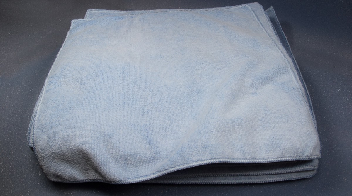 Terry Cloth Cleaning Rags Blue 12x12