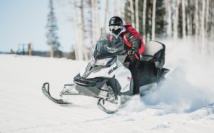 cleaning snowmobile with eraser sponges