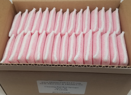 box of pink dobie pads