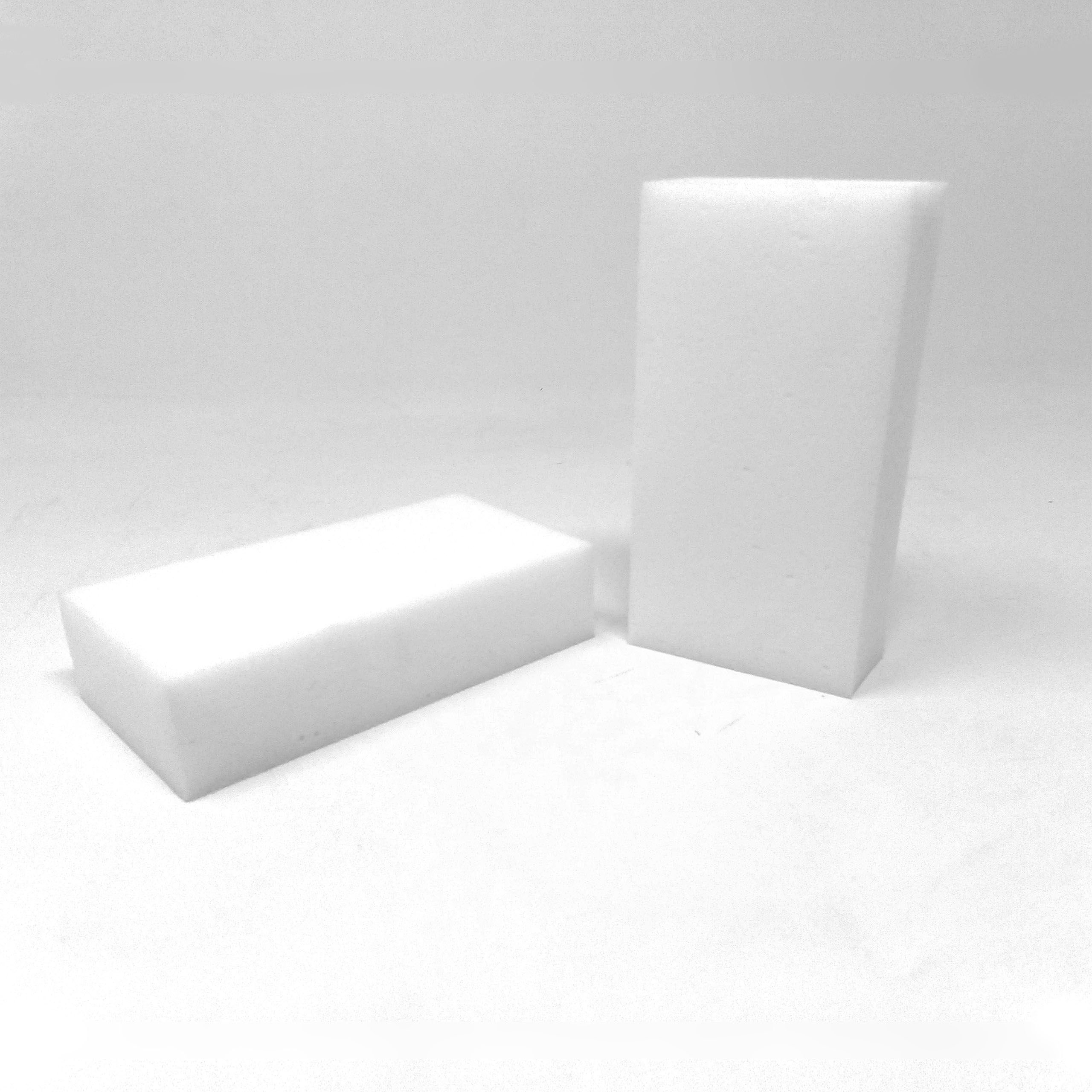 Instant Erase Extra Large Melamine Eraser Sponges (21pk) 2 ponges one standing upright, the other lying down