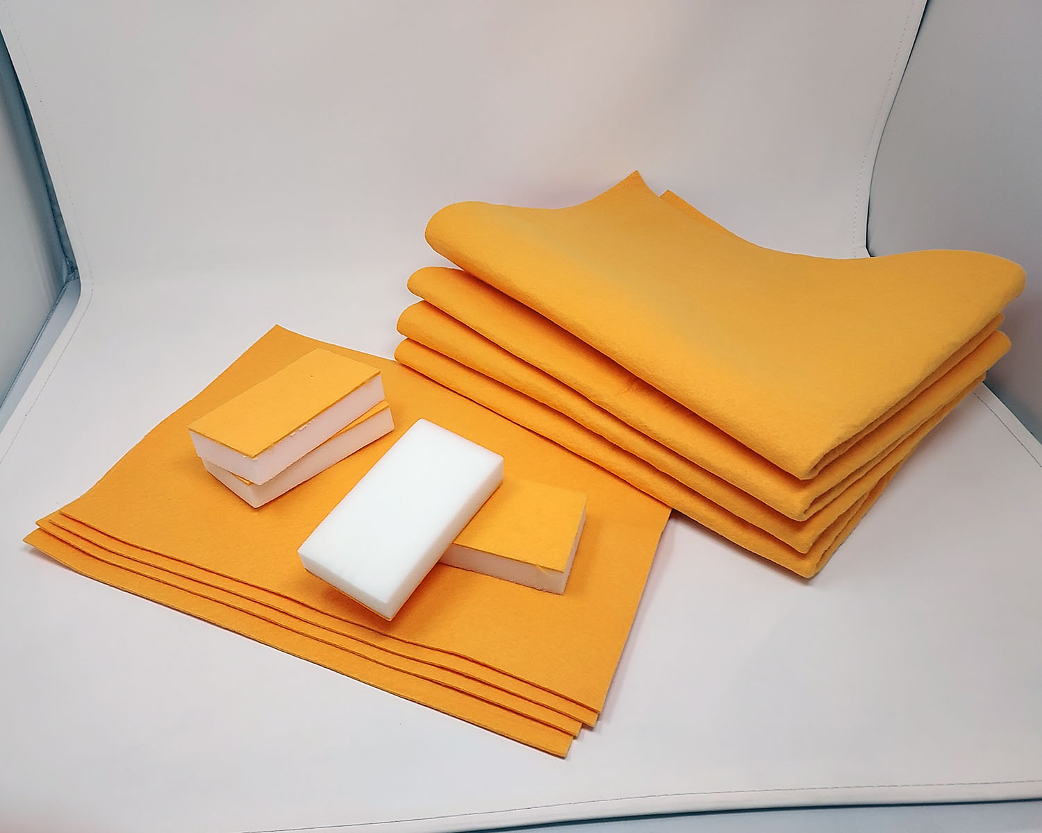 Auto Detailing Shaminator Set – Chamois Towels & Melamine Eraser Sponge Set – reusable, saves money
