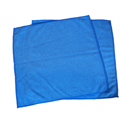 Microfiber Cleaning Towels - Blue 14 X 14 " 280 GSM Microfiber Towels